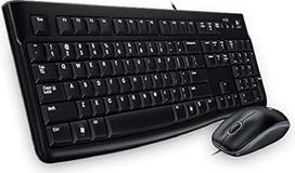 "Logitech MK120" laidinės klaviatūros pelės rinkinys, optinė pelė, USB jungtis, kompiuteris / nešiojamasis kompiuteris, bulgariškas išdėstymas - juoda