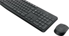 "Logitech MK235" belaidės klaviatūros ir pelės rinkinys, 2,4 GHz ryšys per "Unifying Nano" USB imtuvą, 10 m atstumas, 15 FN klavišų, 3 metus veikianti baterija, asmeninis / nešiojamasis kompiuteris, NL QWERTY išdėstymas - juoda