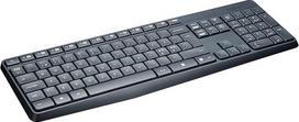 "Logitech MK235" belaidės klaviatūros ir pelės rinkinys, 2,4 GHz ryšys per "Unifying Nano" USB imtuvą, 10 m atstumas, 15 FN klavišų, 3 metus veikianti baterija, asmeninis / nešiojamasis kompiuteris, skandinaviškas QWERTY išdėstymas