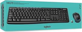 "Logitech MK270" belaidės klaviatūros ir pelės rinkinys, 2,4 GHz belaidis ryšys per USB nano imtuvą, ilgas baterijos veikimo laikas, "Windows" ir "ChromeOS", itališkas QWERTY išdėstymas - juoda
