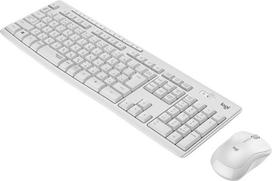 "Logitech MK295" belaidės klaviatūros pelės komplektas su "Silent Touch" technologija, sparčiųjų klavišų mygtukais, optiniu sekimu, "nano USB" imtuvu, belaidžiu ryšiu be vėlavimo, FR AZERTY išdėstymu - baltas
