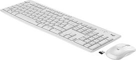 "Logitech MK295" belaidės klaviatūros pelės rinkinys su "Silent Touch" technologija, sparčiųjų klavišų mygtukais, optiniu sekimu, "nano USB" imtuvu, belaidžiu belaidžiu ryšiu be uždelsimo, IT QWERTY išdėstymu Balta