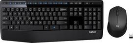"Logitech MK345 Wireless Combo" - pilno dydžio klaviatūra su atrama delnams ir patogi dešiniarankė pelė