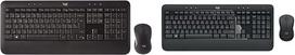"Logitech MK540 Advanced Wireless Keyboard Mouse Set & MK540 Advanced Wireless Keyboard and Mouse Combo for Windows", 2,4 GHz unifikuotas USB imtuvas, specialūs klavišai, QWERTZ išdėstymas - juoda