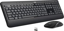 "Logitech MK540 Advanced Wireless keyboard mouse set", 2,4 GHz belaidis ryšys per USB "Unifying" imtuvą, 3 metų baterijos veikimo laikas, "Windows" ir "ChromeOS" kompiuteriams / nešiojamiesiems kompiuteriams, itališkas QWERTY išdėstymas