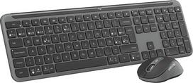 "Logitech MK950 Signature Slim" kabeliuko skonio rinkinys - grafinis, ispaniškas QWERTY išdėstymas