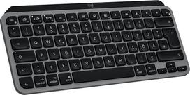 "Logitech MX Keys Mini for Mac" - minimalistinė belaidė klaviatūra "MacBook Pro", "Air", "iMac", "iPad", "Bluetooth", apšviesti klavišai, USB-C, sklandus rašymas, DEU QWERTZ - pilka