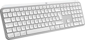 "Logitech MX Keys S for Mac", belaidė klaviatūra, sklandžiai ir tiksliai rašoma kaip nešiojamajame kompiuteryje, įkraunama "Bluetooth" USB C, skirta "MacBook Pro", "MacBook Air", "iMac", "iPad" - šviesiai pilka - QWERTY