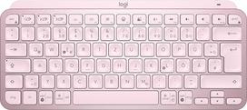 "Logitech MX Keys" mini belaidė klaviatūra Kompaktiška "Bluetooth" apšviesta USB-C klaviatūra, suderinama su "Apple macOS", "iOS", "Windows", "Linux", "Android", metalinis korpusas - rožinė