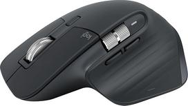 "Logitech MX Master 3S 2025" - "Bluetooth" belaidė didelio našumo pelė, itin greitas slinkimas, "Ergo", 8 tūkst. DPI, mėginių ėmimas iš stiklo, "Windows", "Linux", "Chrome" - grafito spalvos