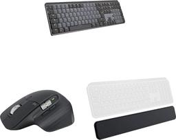 "Logitech MX Mechanical Wireless Illuminated Performance Keyboard" ir "MX Master 3S" - belaidė našumo pelė su itin greitu slinkimu ir MX delnų atrama