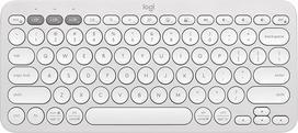 "Logitech Pebble Keys 2 K380s QWERTY Pan Nordic Layout", baltos spalvos