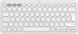 "Logitech Pebble Keys 2 K380s" - QWERTY ispaniško išdėstymo, baltos spalvos