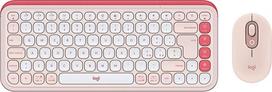 "Logitech POP ICON" kombinuotosios "Bluetooth" klaviatūros ir pelės rinkinys, patogus rašymas, programuojami mygtukai, tylūs paspaudimai, lengvas perjungimas iki 3 įrenginių