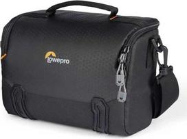 "Lowepro Adventura SH 160 III" fotoaparato krepšys per petį su reguliuojamu / nuimamu peties dirželiu, skirtas beveidrodžiams fotoaparatams, suderinamas su "Sony Alpha 7" serijos fotoaparatais, juodas