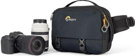 "Lowepro Trekker Lite SLX 120" kompaktiška fotoaparato kuprinė su planšetinio kompiuterio krepšiu, fotoaparato krepšys beveidrodžiams viso kadro fotoaparatams, trikojo laikiklis, vandens butelio laikiklis, juoda