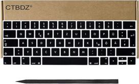 "MacBook Pro" 13 colių 15 colių A1989 A1990 nešiojamojo kompiuterio Vokietijos išdėstymo DE QWERTZ klaviatūros klavišų dangtelių keitimo rinkinys 2018 2019 metai