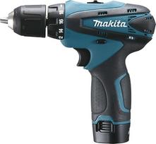 "Makita DF330DWE" akumuliatorinis gręžtuvas su 10,8 V 1,3 Ah akumuliatoriumi