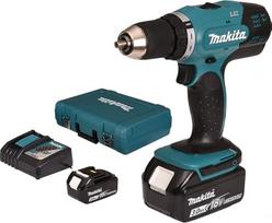 "Makita" DDF453RFE 18 V ličio jonų LXT akumuliatorinis gręžtuvas su 2 x 3,0 Ah ličio jonų akumuliatoriais ir įkrovikliu dėkle