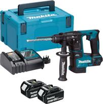 "Makita" DHR171RTJ bešepetėlinis smūginis gręžtuvas, 2 funkcijos su 2 akumuliatoriais 18 V 5 Ah W 18 V, juoda/mėlyna 3 kg