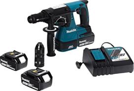 "Makita" dhr243 Akumuliatorinis smūginis gręžtuvas su 18 V/2 x 3,0 Ah akumuliatoriumi ir įkrovikliu "Makpac" dėkle - dhr243rfj