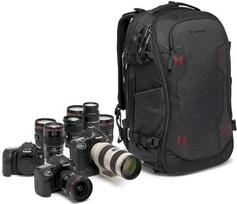 "Manfrotto PRO Light Flexloader L", profesionali kuprinė fotoaparatams, išplečiamas krepšys 3 ašių gimbaliniam stabilizatoriui, daugybė trikojo tvirtinimo taškų, keičiami skyriai, juoda