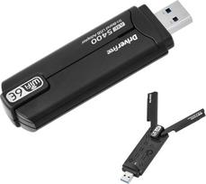 "Mapille" USB WLAN atmintinė kompiuteriui, AX5400 USB 3.0 WLAN adapteris, "WiFi 6E" trijuose dažnių diapazonuose 6GHz/5GHz/2,4GHz ir WPA3 šifravimu, WLAN antena kompiuteriui, WLAN imtuvas "Windows 10/11