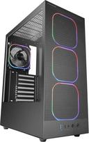 "Mars Gaming MC-Nebula" ATX žaidimų korpusas, 4 "Line-Glow ARGB" 120 mm ventiliatoriai, priekinis metalinis tinklelis su mikro perforacija, "CableHatch", grūdinto stiklo šoninė plokštė, juodas