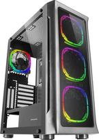 "Mars Gaming MC-NEO XXL E-ATX" žaidimų bokštas, juodas, grūdinto stiklo šonai ir priekinis langas, 4 x ARGB 120 mm ventiliatoriai ir 120 mm ventiliatorius, procesoriaus šaldymo sistema