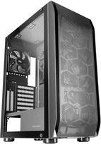 "Mars Gaming MC-S2 Compact microATX" žaidimų kompiuterio korpusas, baltos spalvos, 2 FRGB "Rainbow" ventiliatoriai su priekinėmis grotelėmis, pilnas šoninis langas