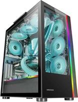 "Mars Gaming MC-ULTRA XXL E-ATX" korpusas, juodas, dvigubos ARGB LED juostelės, dvigubas grūdinto stiklo langas, dviguba vertikali kamerų struktūra