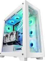 "Mars Gaming MC-XP" individualus E-ATX korpusas, grūdintas stiklas su dvigubu langu, pilnas aušinimo skysčiu palaikymas, XXL žaidimų bokštas, vertikalios PCI jungtys, USB 3.0, baltos spalvos