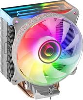 "Mars Gaming MCPU-VR" baltos spalvos CPU radiatorius, dvigubas "Infinity Mirror ARGB", 4 HCT šiluminiai vamzdeliai, 180 W TDP, itin tylus PWM 12 cm ventiliatorius