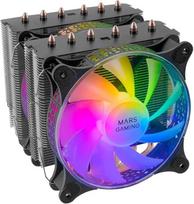 "Mars Gaming MCPU-XT Black", procesoriaus radiatorius, dvigubo bokšto aušinimas, 6 HCT šiluminiai vamzdeliai, TDP 300 W, 2 ARGB PWM 12 cm ventiliatoriai