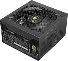 "Mars Gaming MPB750PSI", kompiuterio maitinimo blokas, 750 W, 80Plus Gold 90 %, SI Extreme Silence ventiliatorius, AI2-RPM, DC-DC ir SMD, ATX 3.1 ir PCIe 5.1, juodas