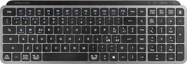 "Mars Gaming" MK-SILENKEYS itališka belaidė kompaktiška pilno formato klaviatūra, žemo profilio, mažai triukšmo keliantis žirklinis jungiklis, "Copilot AI" mygtukas, "Bluetooth 5.1 Dual" + 2.4GPRO, 200 val., PC/Mac, juoda