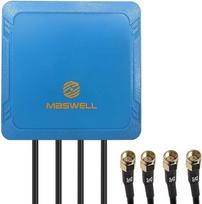 "Maswell" 4X4 MIMO LTE antena, skirta daiktų internetui M2M, mažo stiprumo 3dBi, skirta ne greičio varžyboms, Omni visos juostos 700-6000 MHz, 4X SMA jungtis