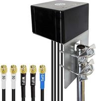 "Maswell" GPS/5G lauko antena, 2X2 MIMO 5G ir 2X2 MIMO WiFi ir GNSS Omni plačiajuostė 600-8000MHz 4G+ LTE-A 5G UWB, WiFi 6E/7, GPS GLONASS Beidou Gaileo, SMA Male / RP SMA