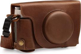 "MegaGear Ever Ready" natūralios odos fotoaparato dėklas su dirželiu, suderinamas su "Fujifilm X100V