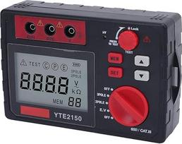"MegoHmmeter" izoliacijos testeris, aukšto megaomo elektros saugos standartai elektromechaniniams įrenginiams (ES kištukas 110-240 V)