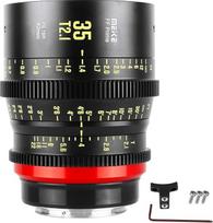 "Meike" 35 mm T2.1 viso kadro rankinio fokusavimo plačiakampio objektyvas, skirtas "Canon" EF laikikliui ir kinematografinėms vaizdo kameroms ZCAM E2-F6, E2-F8, "Canon EOS C500 Mark II" ir S35 EOS C100 Mark II, EOS C200, Zcam E2-S6 6K
