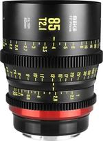 "Meke 85mm T2.1" viso kadro rankinio fokusavimo plačiakampio objektyvas, skirtas "Canon" EF laikikliui ir kinematografinėms vaizdo kameroms ZCAM E2-F6, E2-F8, "Canon EOS C500 Mark II" ir S35 EOS C100 Mark II, EOS C200, Zcam E2-S6 6K