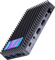 "MeLE Cyber X1" mini kompiuteris be ventiliatoriaus 8GB DDR4 128GB ROM Mikrokompiuteris "Twin Lake N150" (iki 3,6 GHz) USB-C 2X HDMI 4K@60 trigubas ekranas Mažas stalinis kompiuteris su VESA laikikliu namams / biurui
