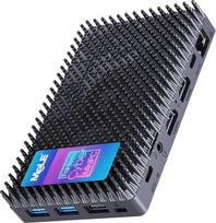 "MeLE Cyber X1" mini kompiuteris N150 (iki 3,6 GHz, 4C/4T) 16GB LPDDR5 512GB atminties "Win 11 Pro" stalinis mikrokompiuteris be ventiliatoriaus Dvigubas HDMI Wi-Fi 5/BT5.1/USB C Visiškai funkcionalus namų kinui, prekybai ir biurui