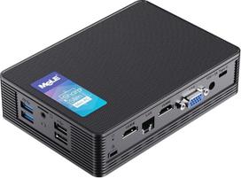 "MeLE Mini PC QuieterHD3Q Celeron N5105 16GB 512GB mikrokompiuteris, skirtas pramoniniam daiktų internetui, verslui, skaitmeniniams ženklams, be ventiliatoriaus, mažas stalinis kompiuteris su "Gigabit Ethernet" WiFi5 BT5.1