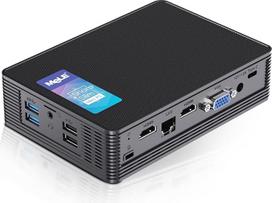 "MeLE Mini PC", "QuieterHD3 Celeron N5105" 16GB 512GB mikrokompiuteris, mažas stalinis kompiuteris be ventiliatoriaus su "Gigabit Ethernet" "WiFi", BT5.1, skirtas pramonei, daiktų internetui, verslui, skaitmeniniams ženklams