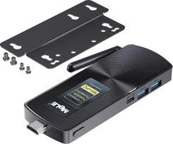 "MeLE PCG02 N100" mini kompiuterio atmintinė su visomis funkcijomis USB-C be ventiliatoriaus Dvigubas HDMI 4K ekranas 2.4G/5G WiFi BT5.1GbE Mikro kompiuteris su "Vesa" (8GB/256GB)