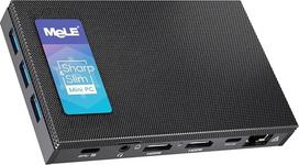 "MeLE Quieter3C" mini kompiuteris be ventiliatoriaus "Windows 11 Pro Celeron N5105" stalinis mini kompiuteris 8GB 128GB 4K HDR HDMI pramoninis kompiuteris atrakintas su visomis funkcijomis USB-C WiFi 5