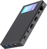 "MeLE Quieter4C" mini kompiuteris be ventiliatoriaus 16GB 512GB atminties vietos Mikro kompiuteris "Twin Lake N150" (iki 3,6 GHz) USB-C 2X HDMI 4K@60 trigubas ekranas Mažas stalinis kompiuteris su VESA laikikliu namams / biurui