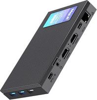 "MeLE Quieter4C" mini kompiuteris be ventiliatoriaus 8GB DDR4 256GB ROM mikrokompiuteris "Twin Lake N150" (iki 3,6 GHz) USB-C 2X HDMI 4K@60 trigubas ekranas Mažas stalinis kompiuteris su VESA laikikliu namams / biurui